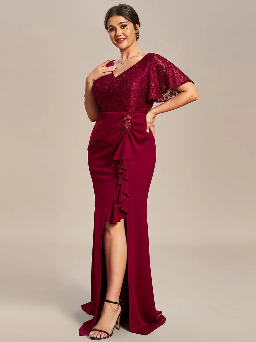 Ophelia plus size mother of bride dress in burgundy size 22 Express NZ wide