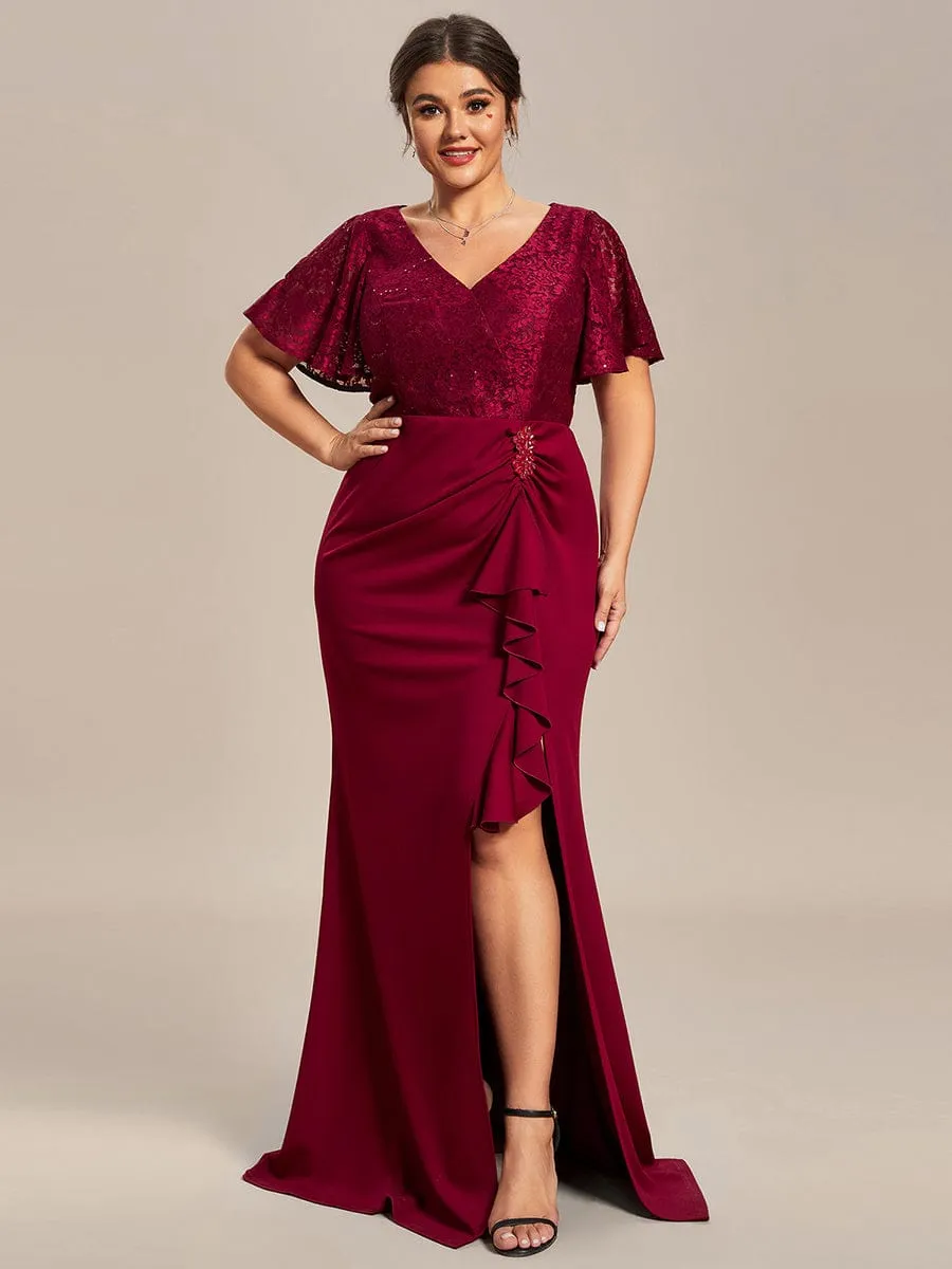 Ophelia plus size mother of bride dress in burgundy size 22 Express NZ wide