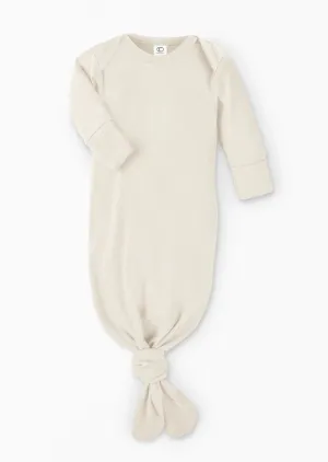 Organic Newborn Infant Gown - Natural