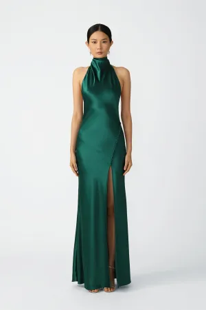 Penelope Backless Satin Gown