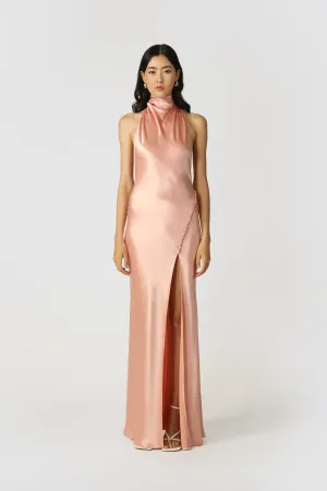 Penelope Backless Satin Gown
