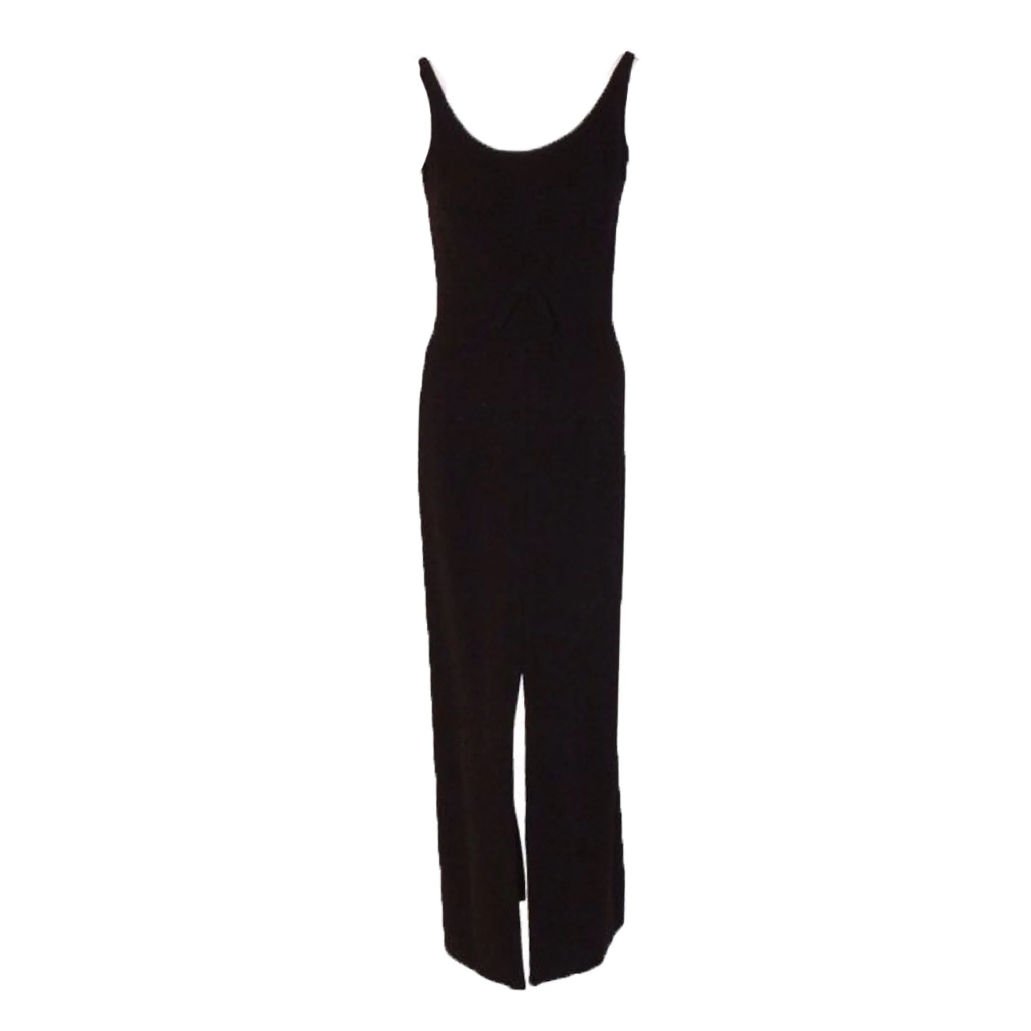 PIERRE BALMAIN 1960s Long Navy Crepe Dress
