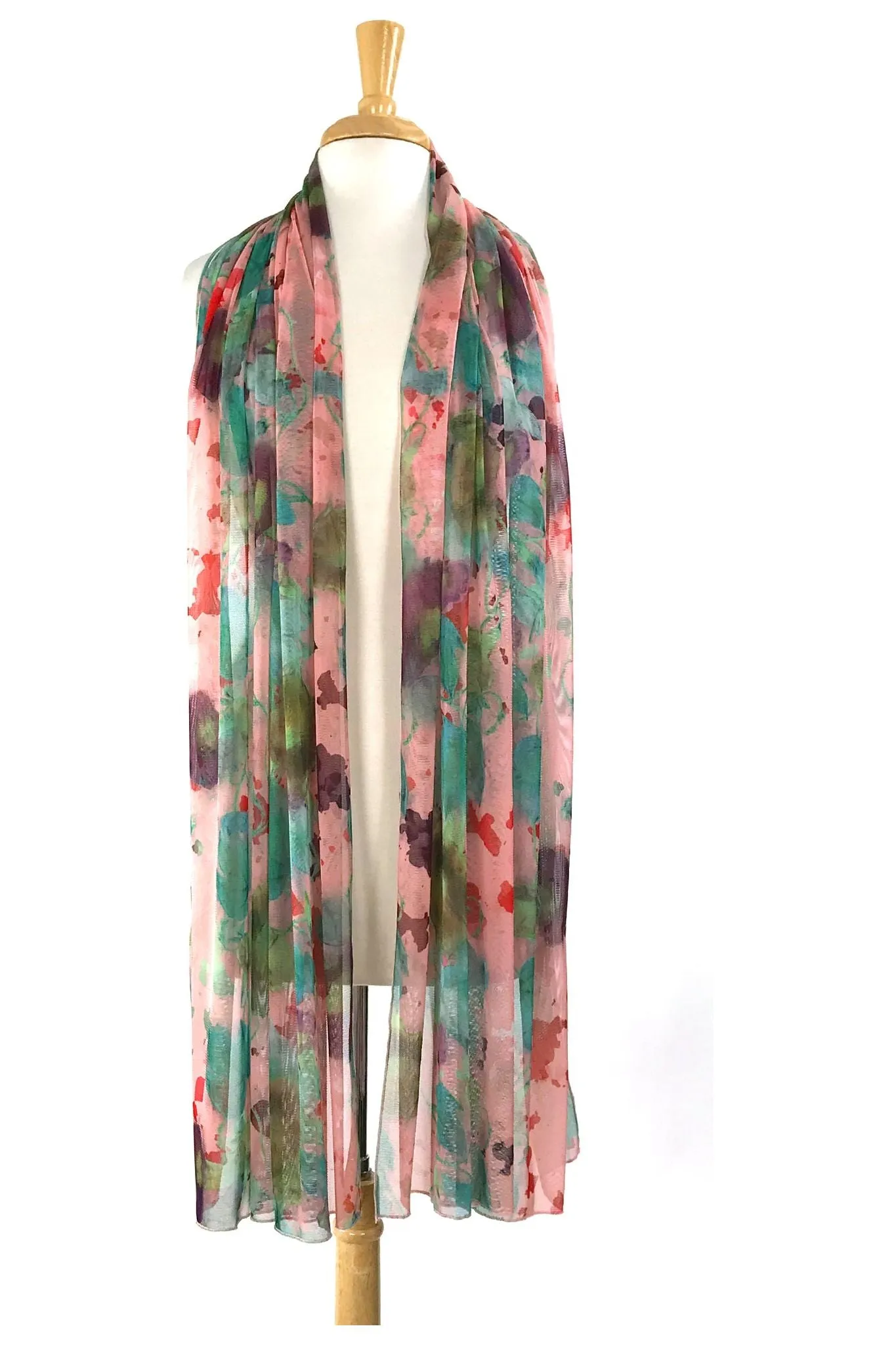 PORTOFINO Sheer Long & Wide Print Shawl