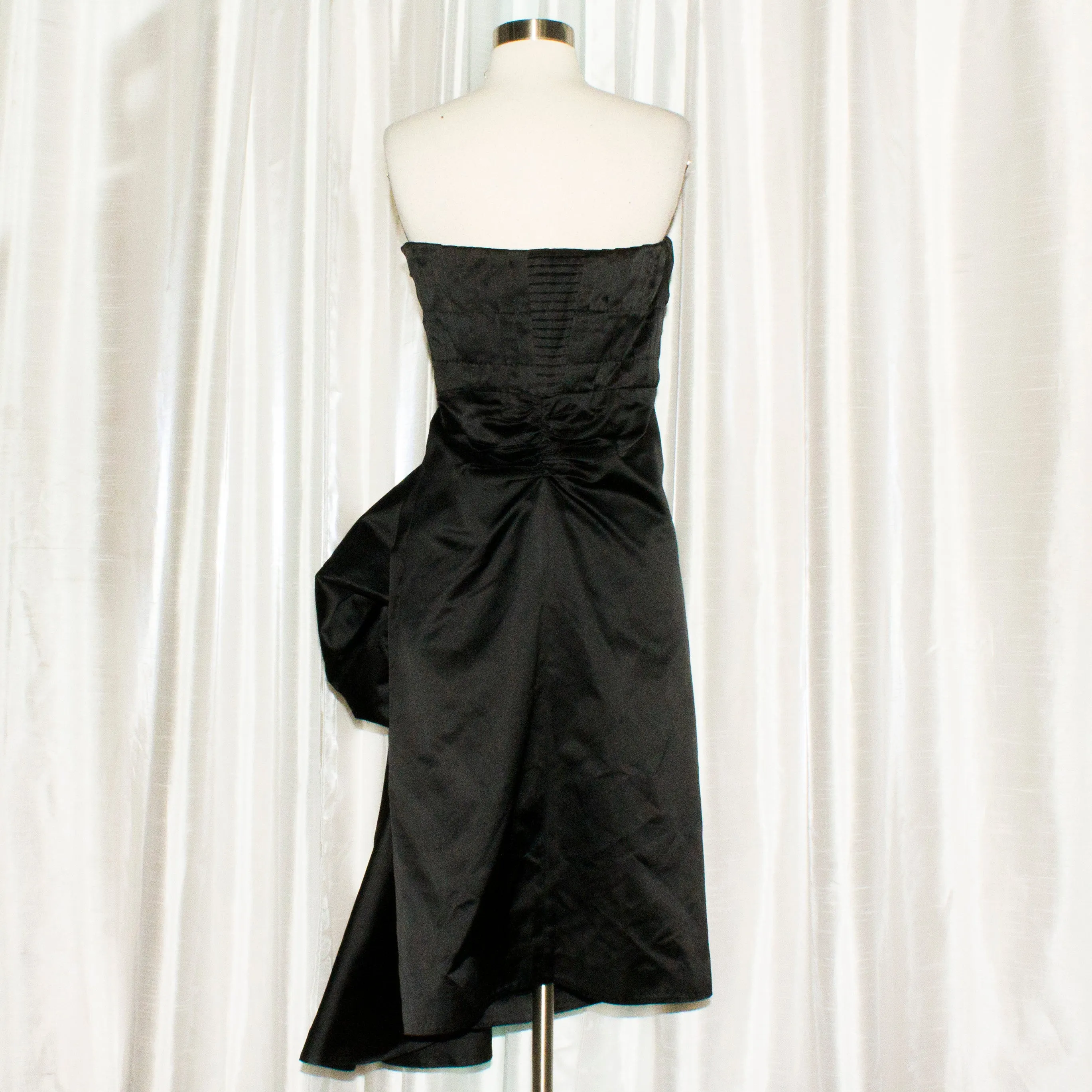 PRADA Strapless Cocktail Gown Black Size