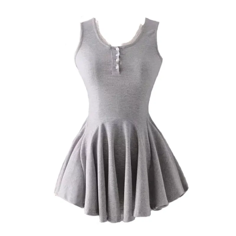"BLACK/GREY SWEET" RIPPLE DRESS K082302