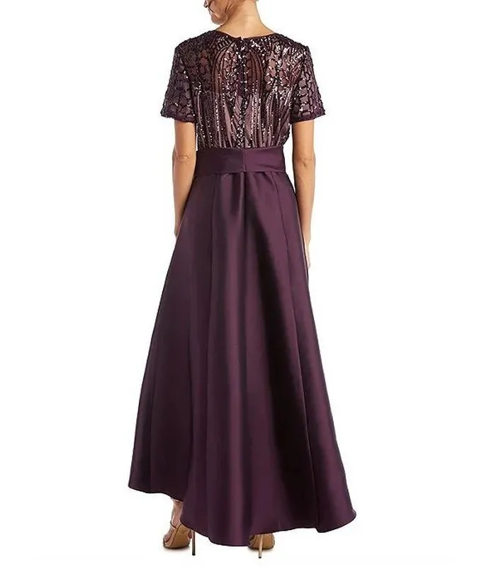 R & M Collection Size 20W Plum 3532W Mother of Bride Dress