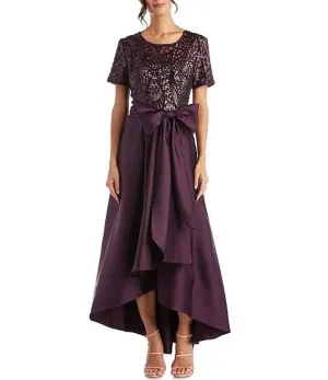 R & M Collection Size 20W Plum 3532W Mother of Bride Dress