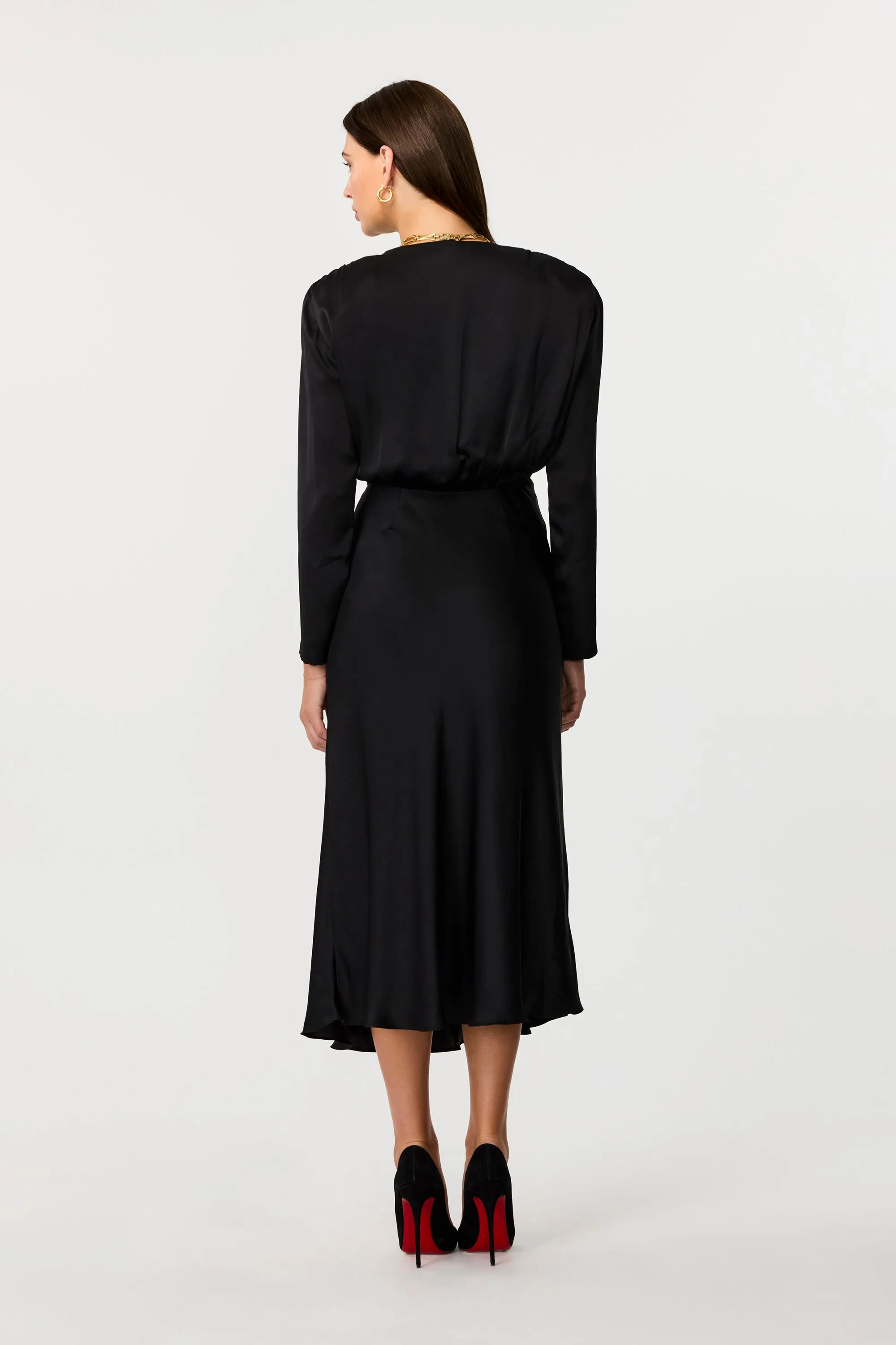 Rebecca Silk Midi Dress