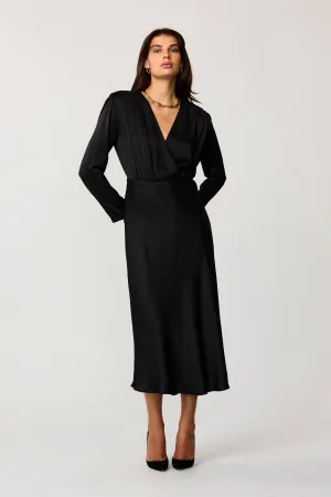 Rebecca Silk Midi Dress