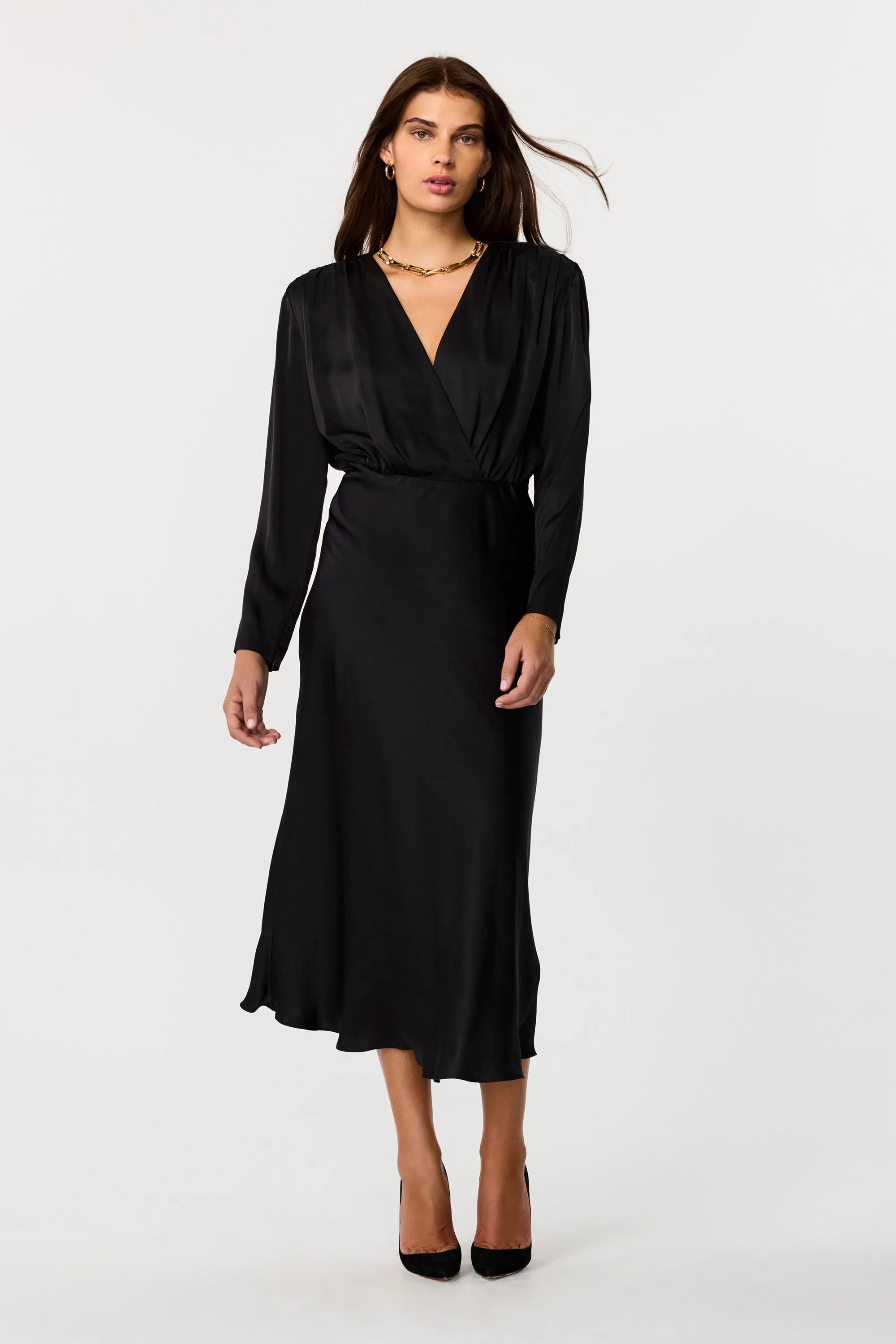 Rebecca Silk Midi Dress