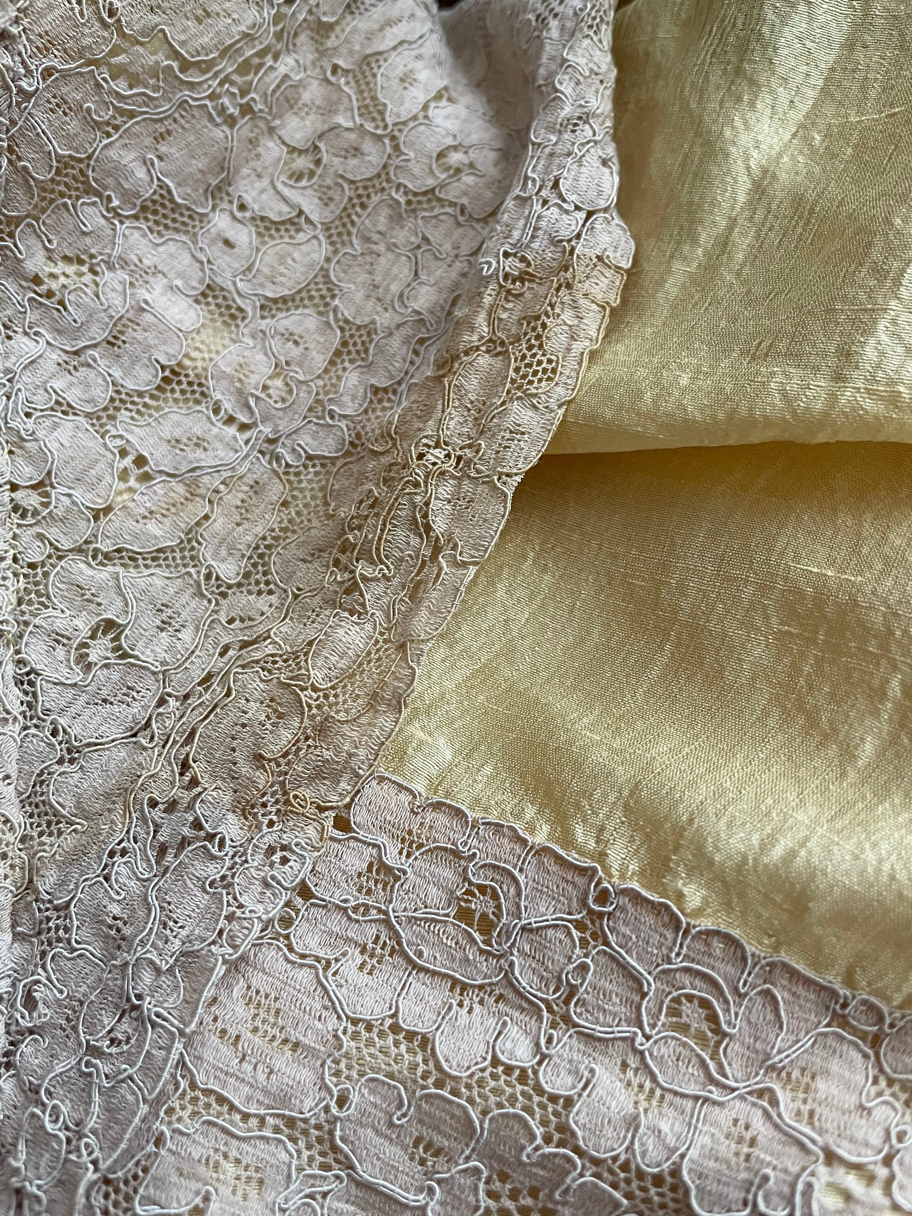 Reserved 1930s Hand Sewn Silk Lace Costume Dress