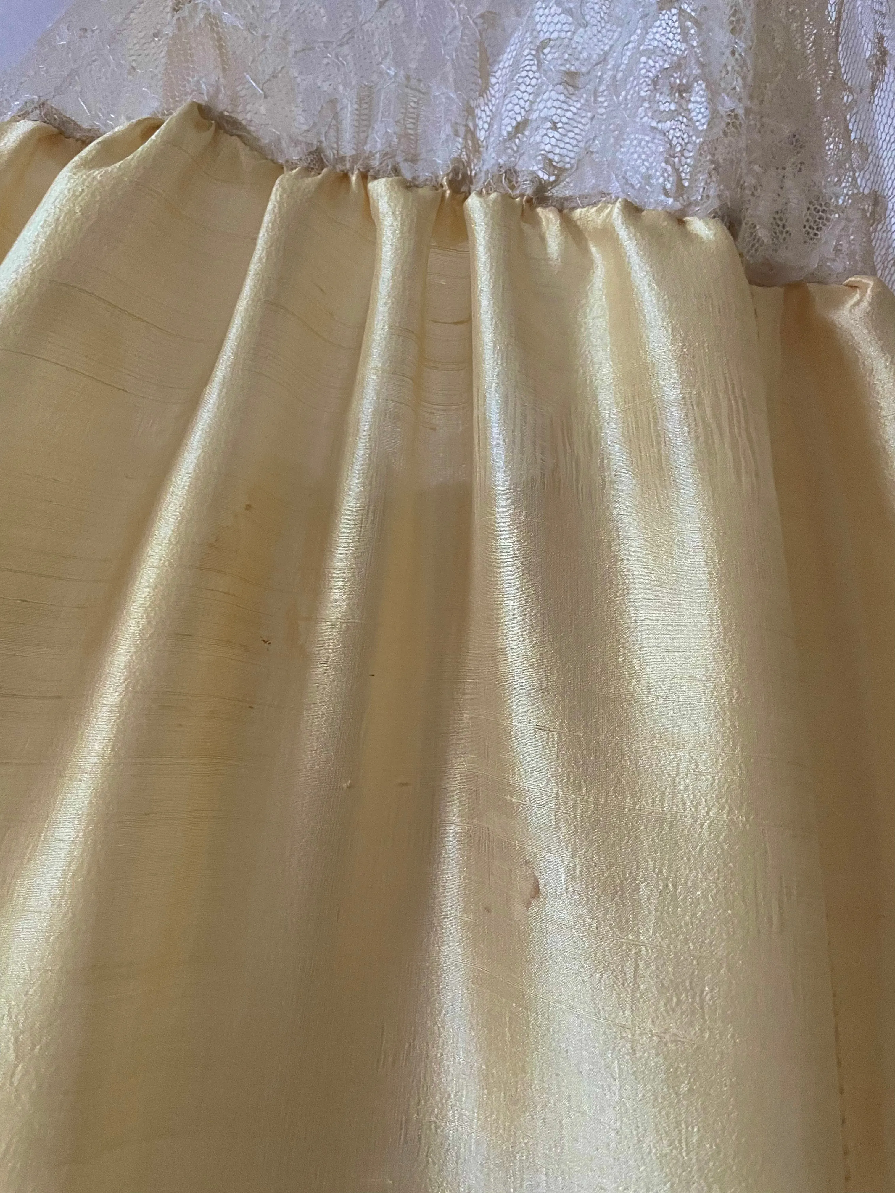 Reserved 1930s Hand Sewn Silk Lace Costume Dress