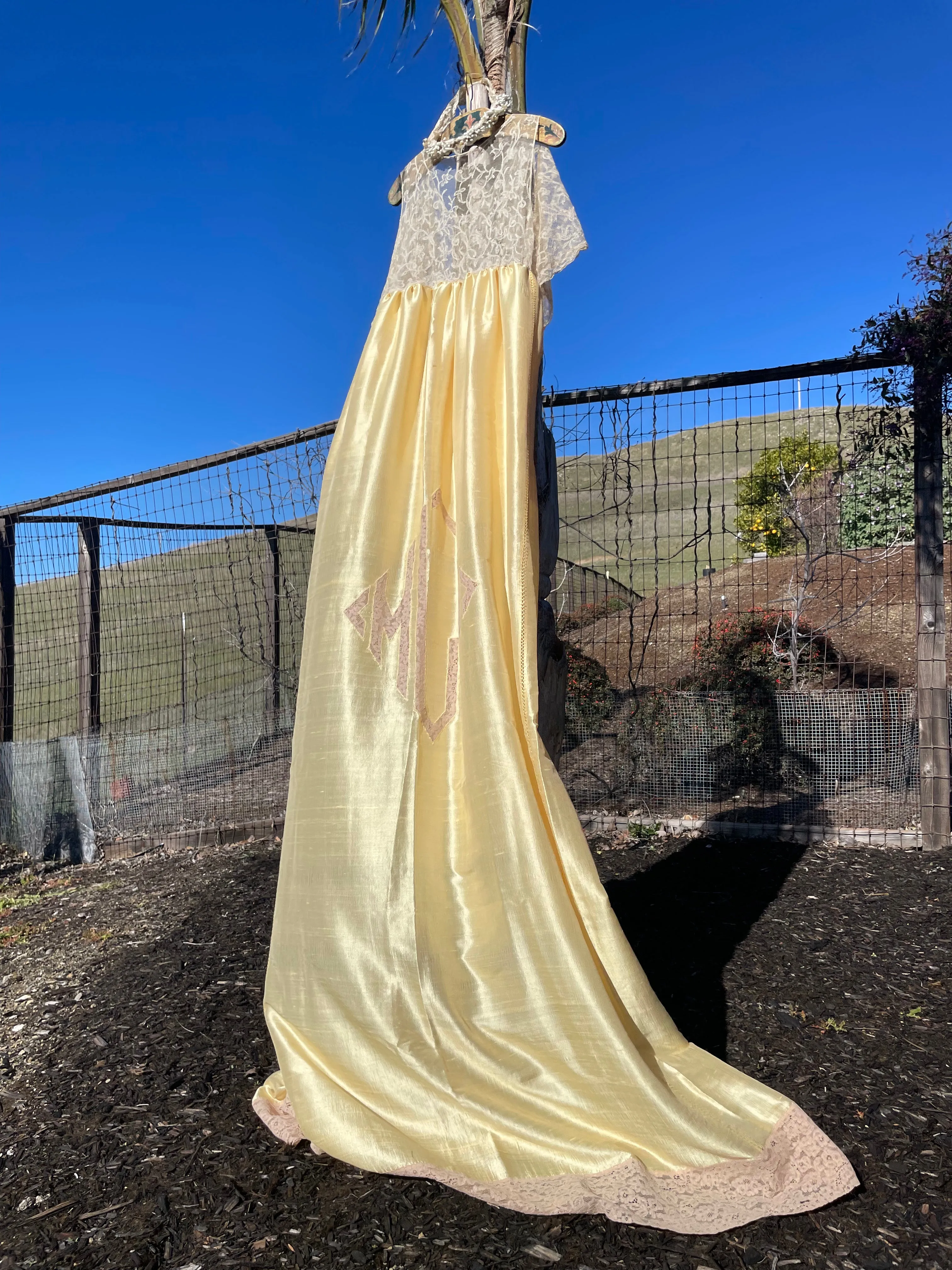Reserved 1930s Hand Sewn Silk Lace Costume Dress