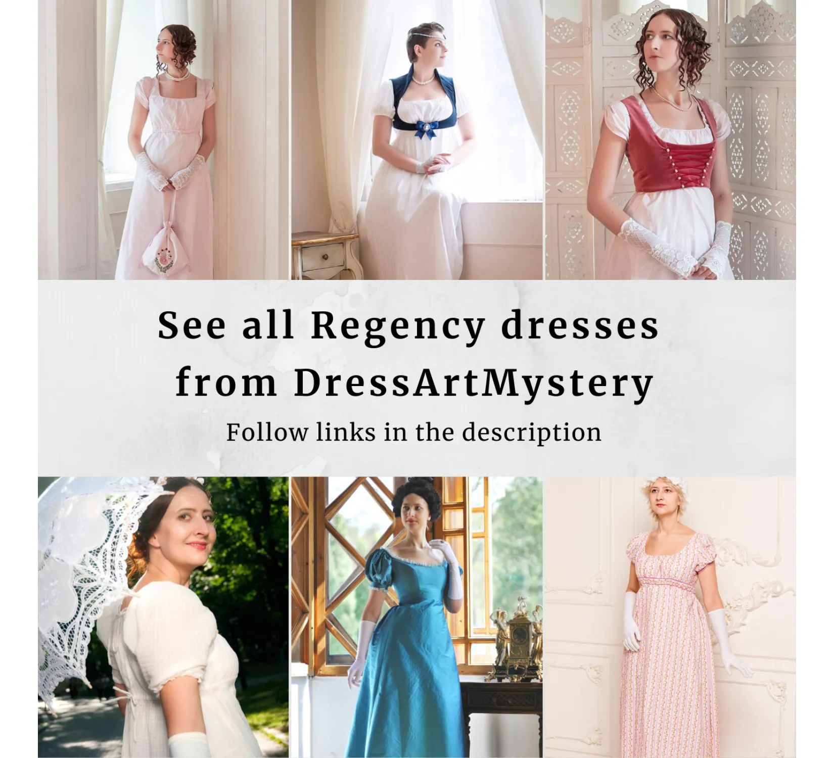 Romanticism style 19th Century cotton gown