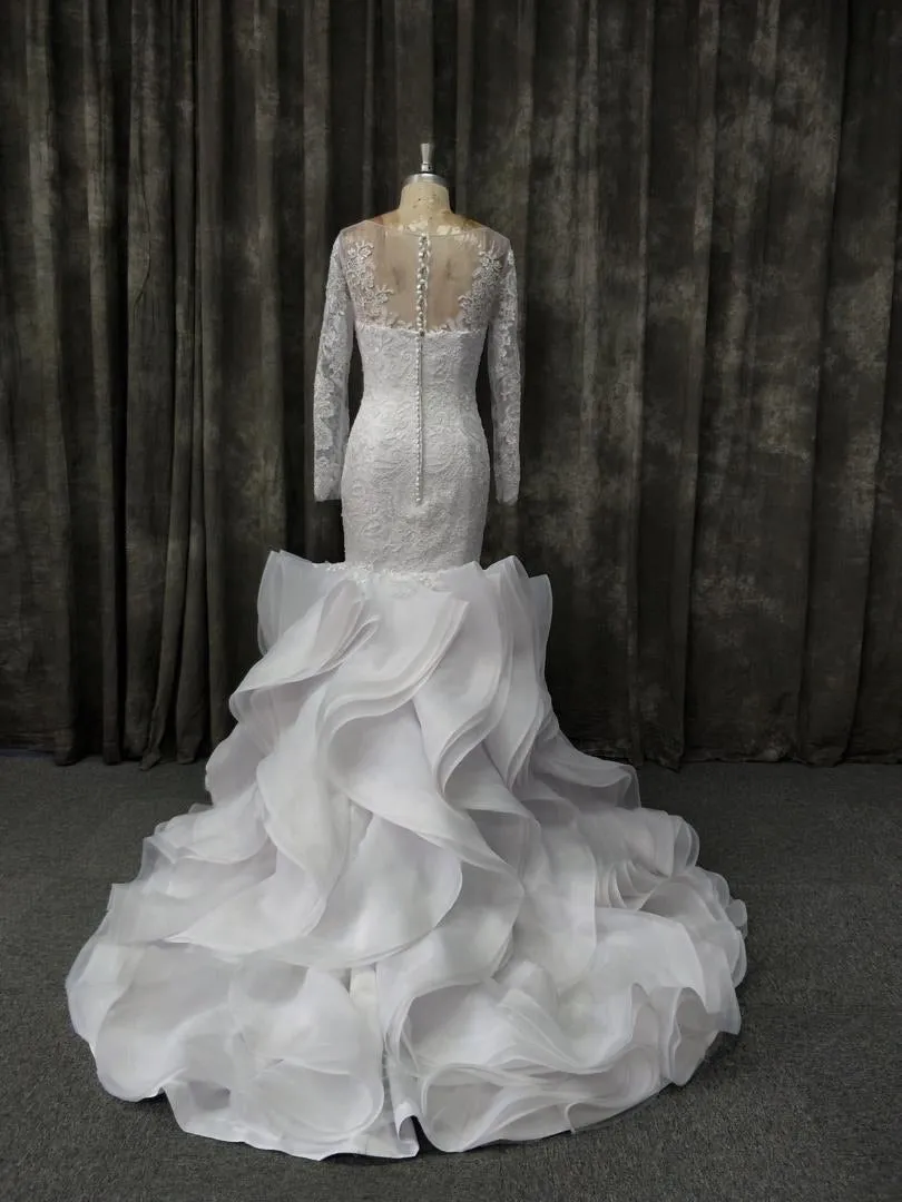 Ruffle Mermaid Gown