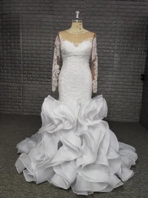 Ruffle Mermaid Gown