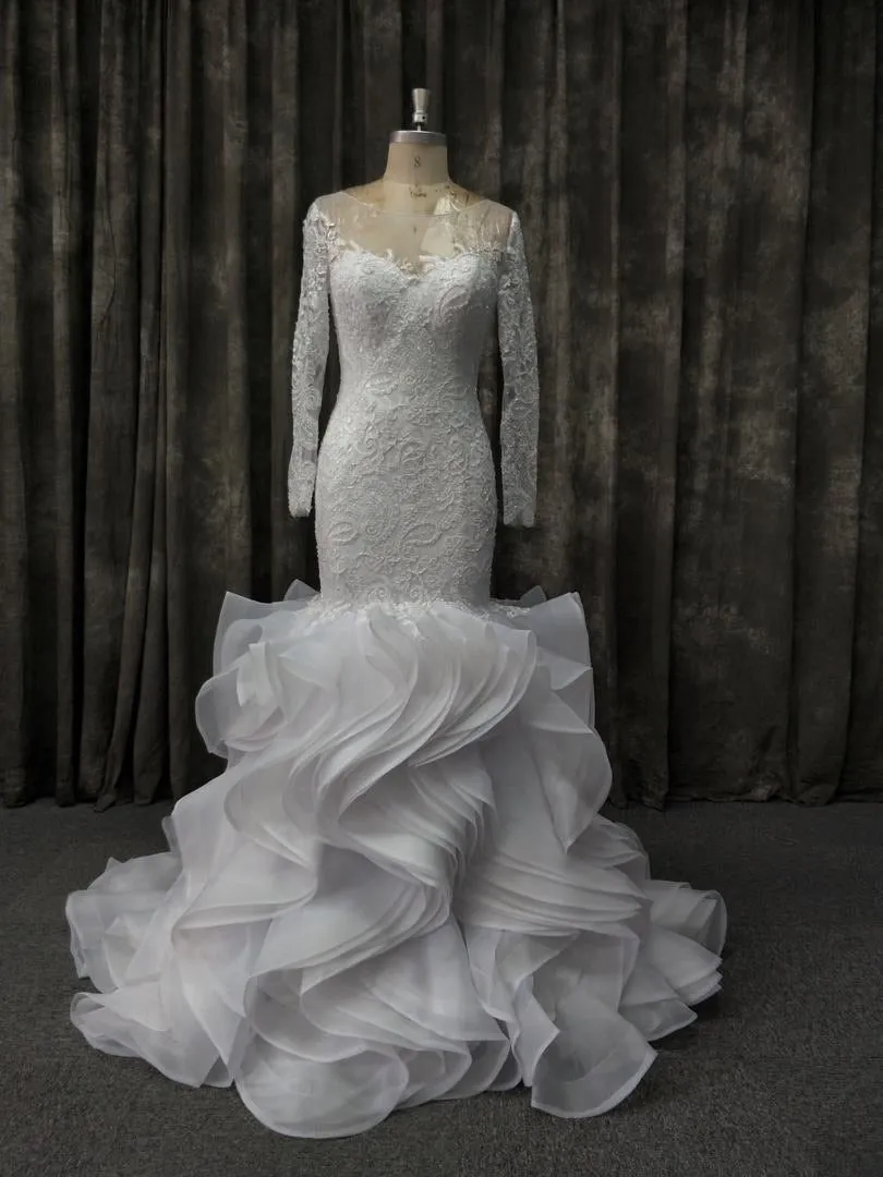 Ruffle Mermaid Gown