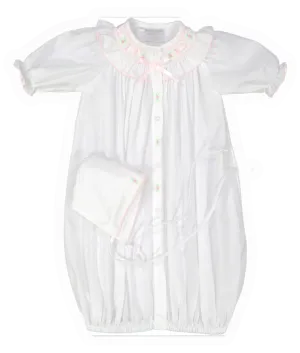 Ruffle Smocked Take Me Home Gown & Hat