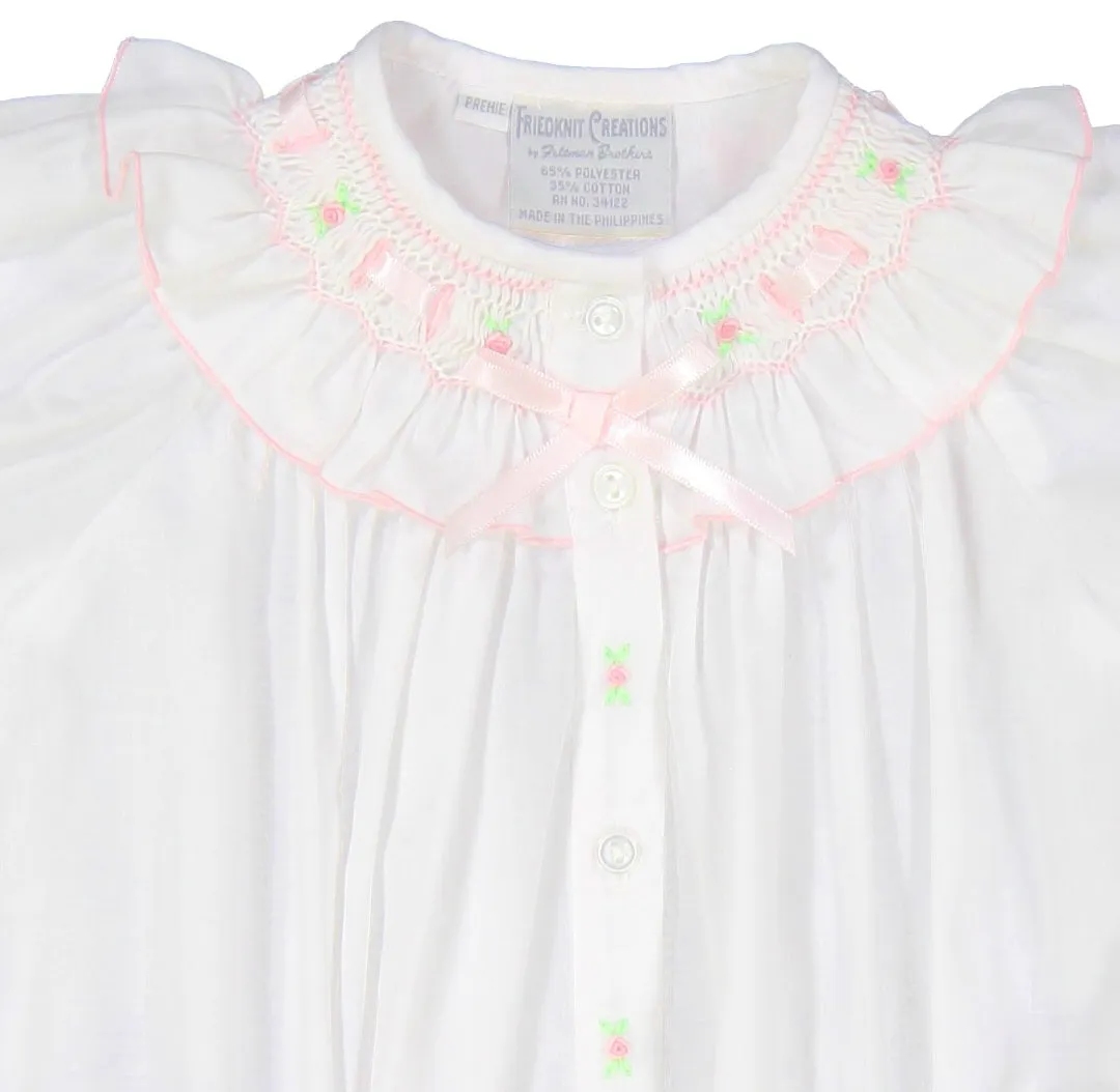 Ruffle Smocked Take Me Home Gown & Hat