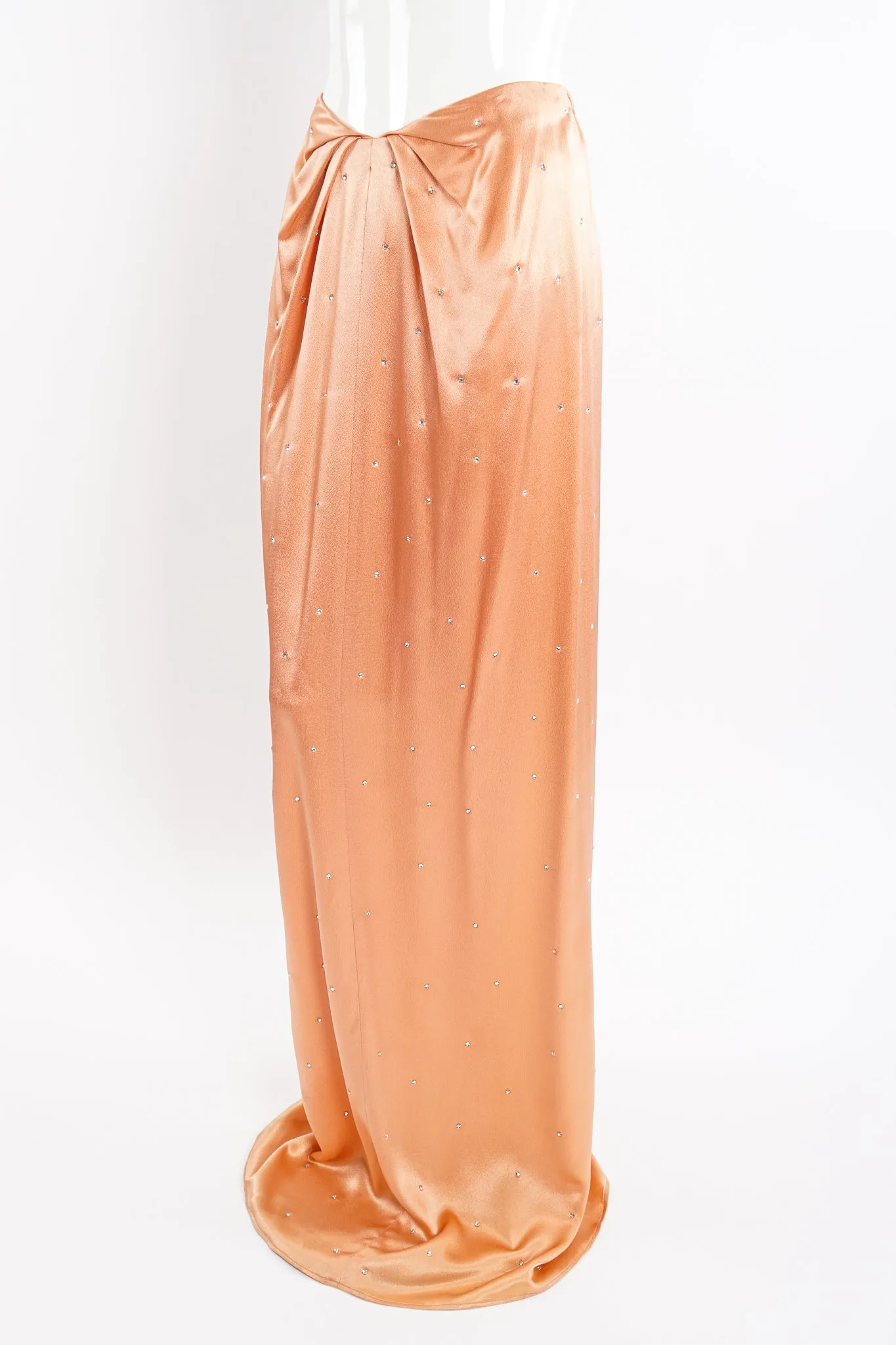 Satin Rhinestone Duster & Dress Set
