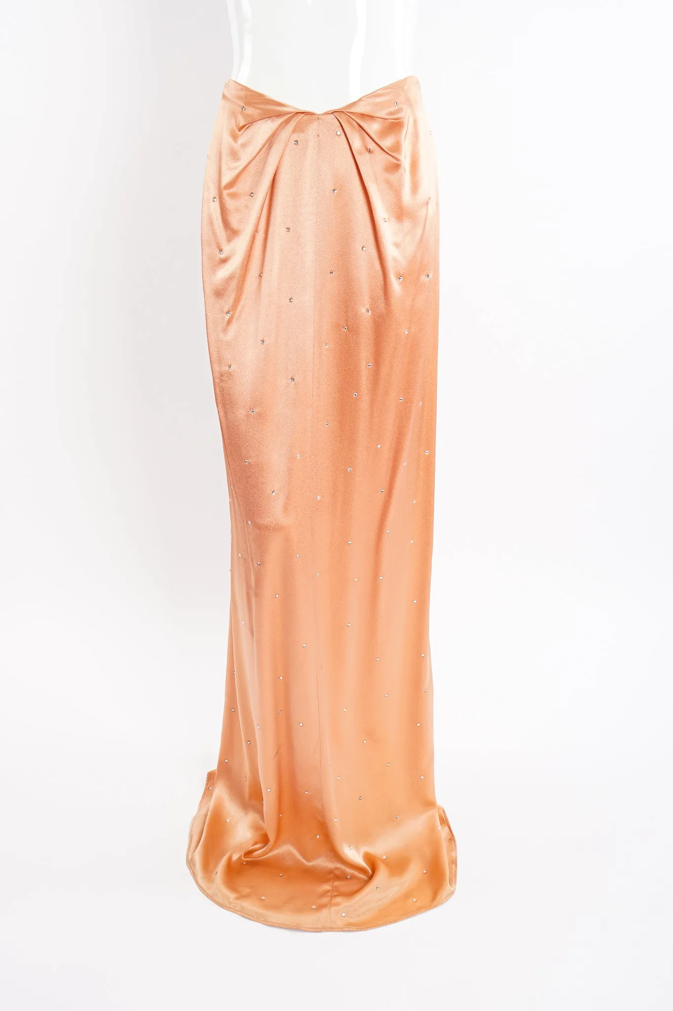Satin Rhinestone Duster & Dress Set