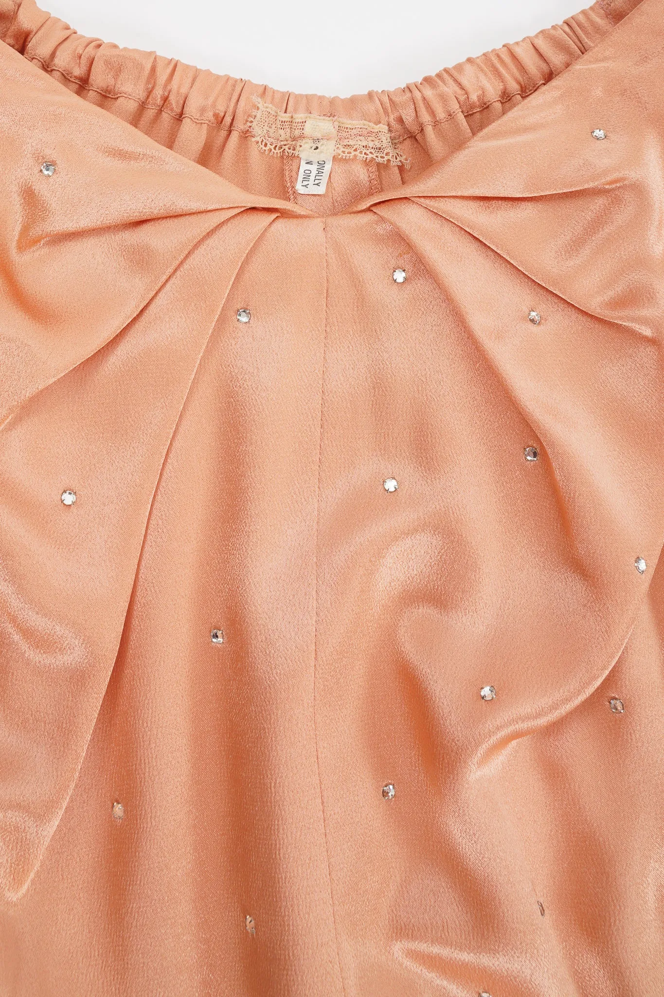 Satin Rhinestone Duster & Dress Set