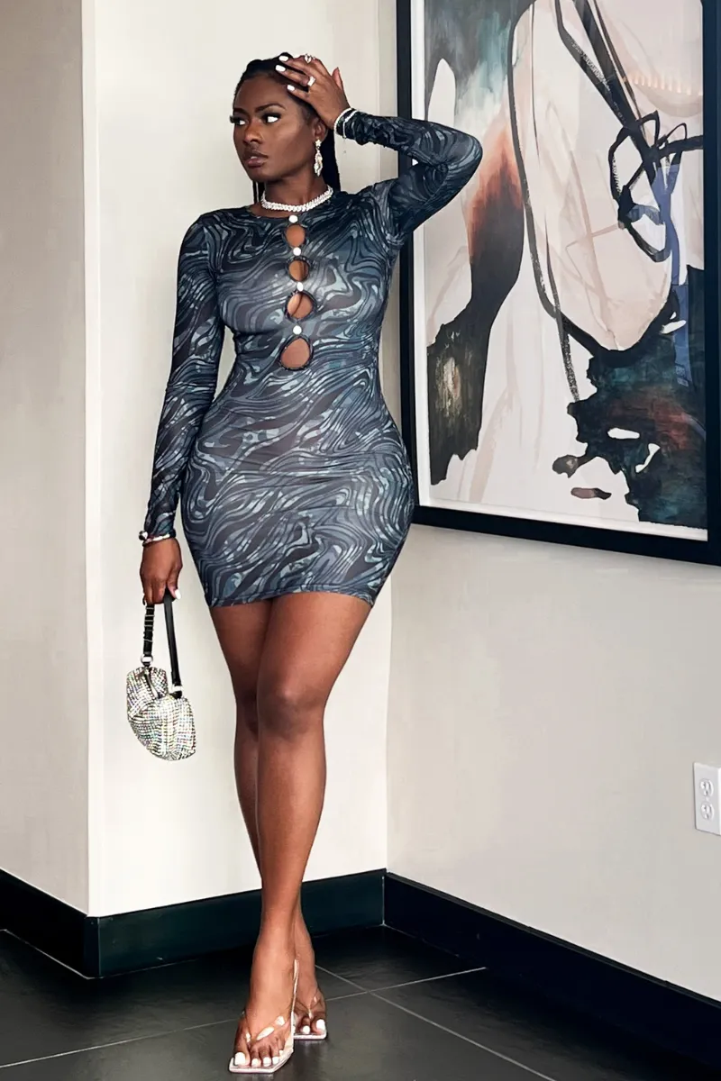 SELENA PEEP HOLE MINI | DRESS