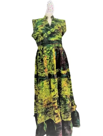 SHORT SLEEVE,LONG DRESS