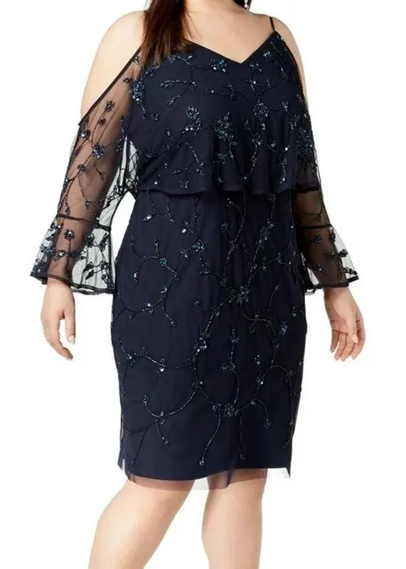 Size 24W Adrianna Papell AP1E203360 Twilight Mother of Bride Dress