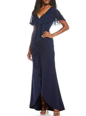 Size 8 Adrianna Papell Navy Mother of Bride Dress