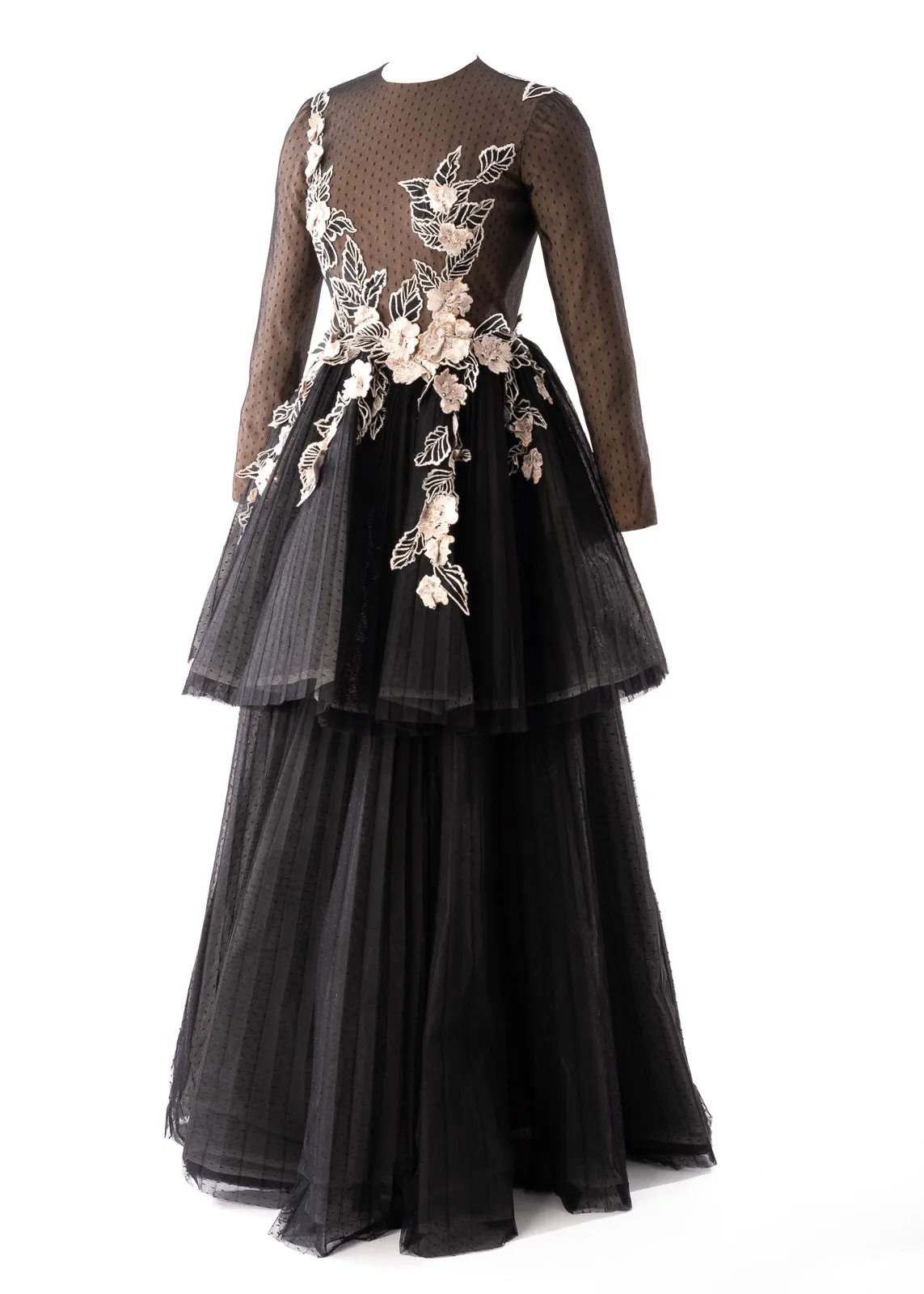SK • Pleated skirt gown