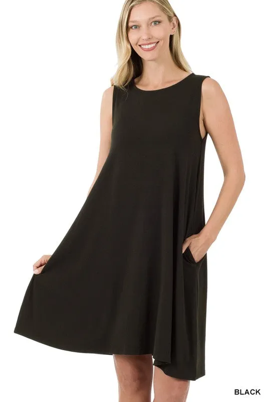 Sleeveless Flared Dress