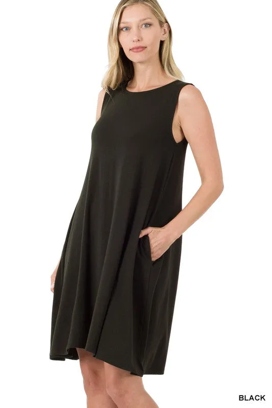 Sleeveless Flared Dress