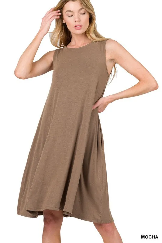 Sleeveless Flared Dress