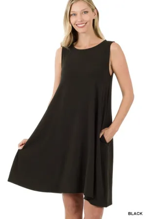 Sleeveless Flared Dress