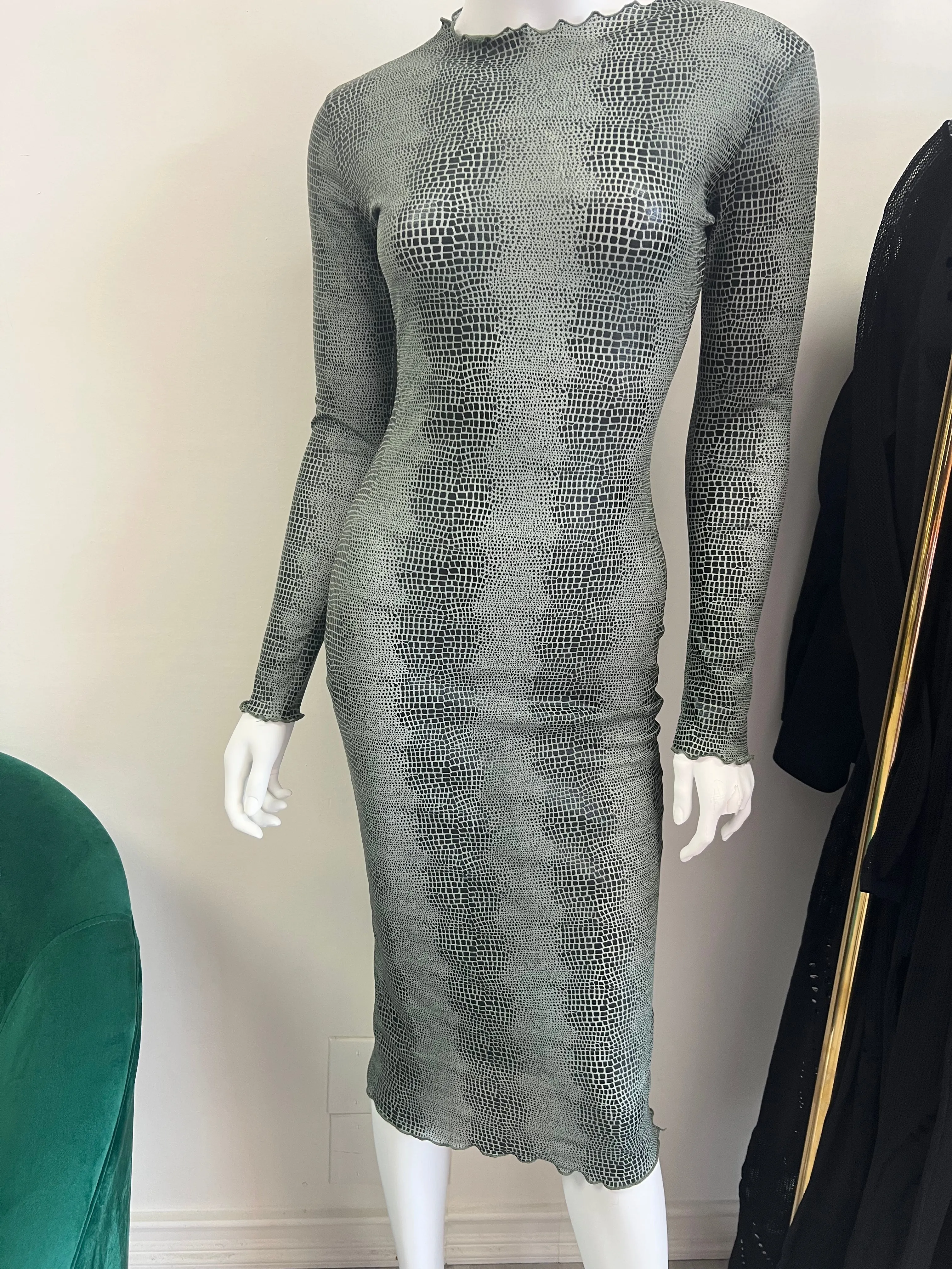 “Slime” Mesh Dress