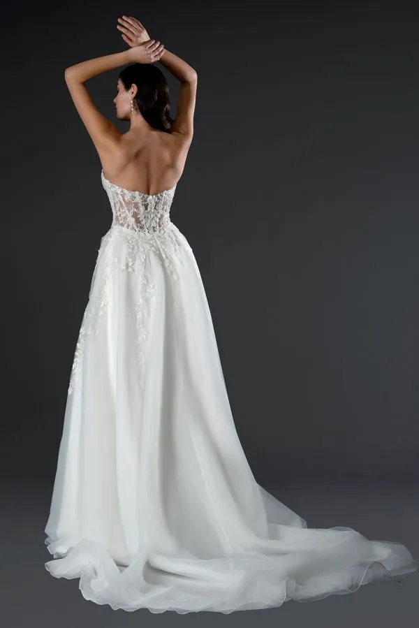 Stella Couture Size 16 23569 Off White Gown