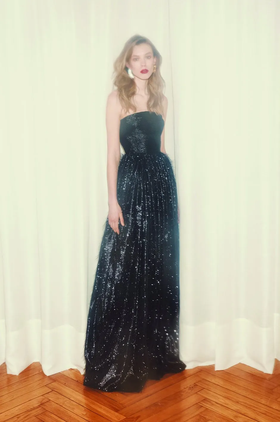 Strapless Evening Gown