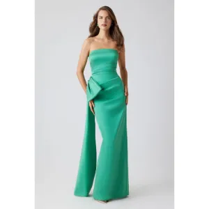 Strapless Green Gown