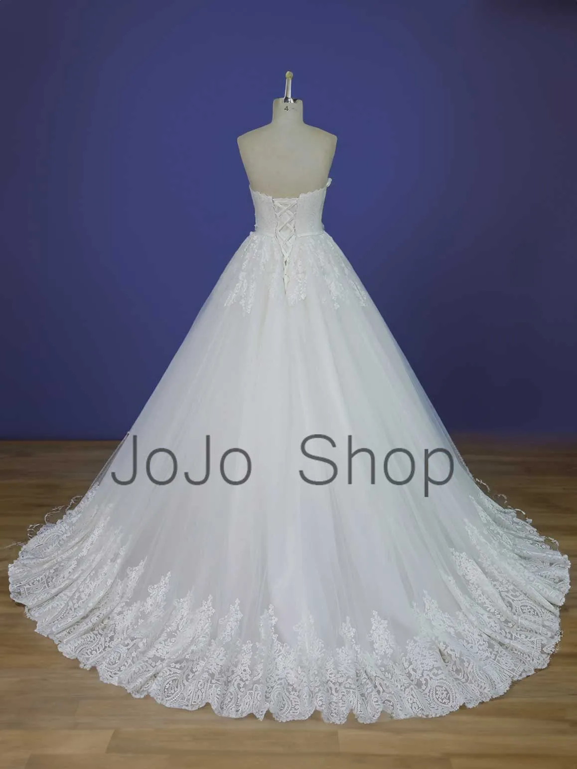 Strapless Lace Ball Gown Wedding Dress RH1603