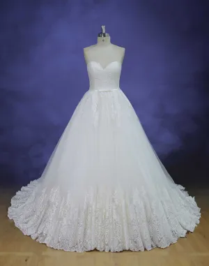 Strapless Lace Ball Gown Wedding Dress RH1603