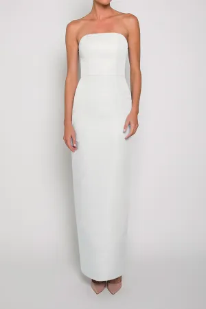 Strapless Silk Faille Column Gown