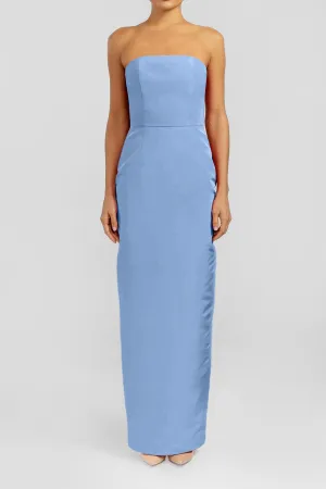 Strapless Silk Faille Column Gown