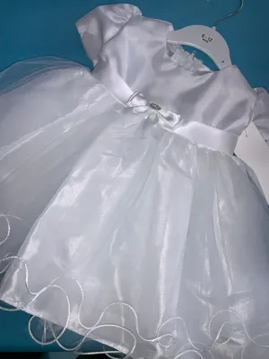 Tara lee white christening/occasion dress 09231863