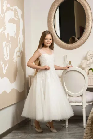 Tea Length Confirmation Dress for Teen Girls
