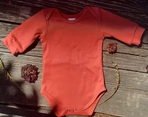 Terracotta Long Sleeve Onesie