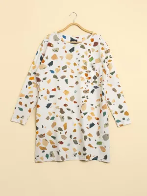 Terrazzo Long Sleeve Dress Dames