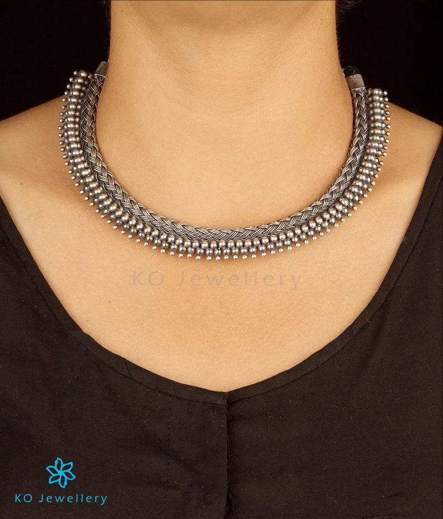 The Jivah Antique Silver Necklace