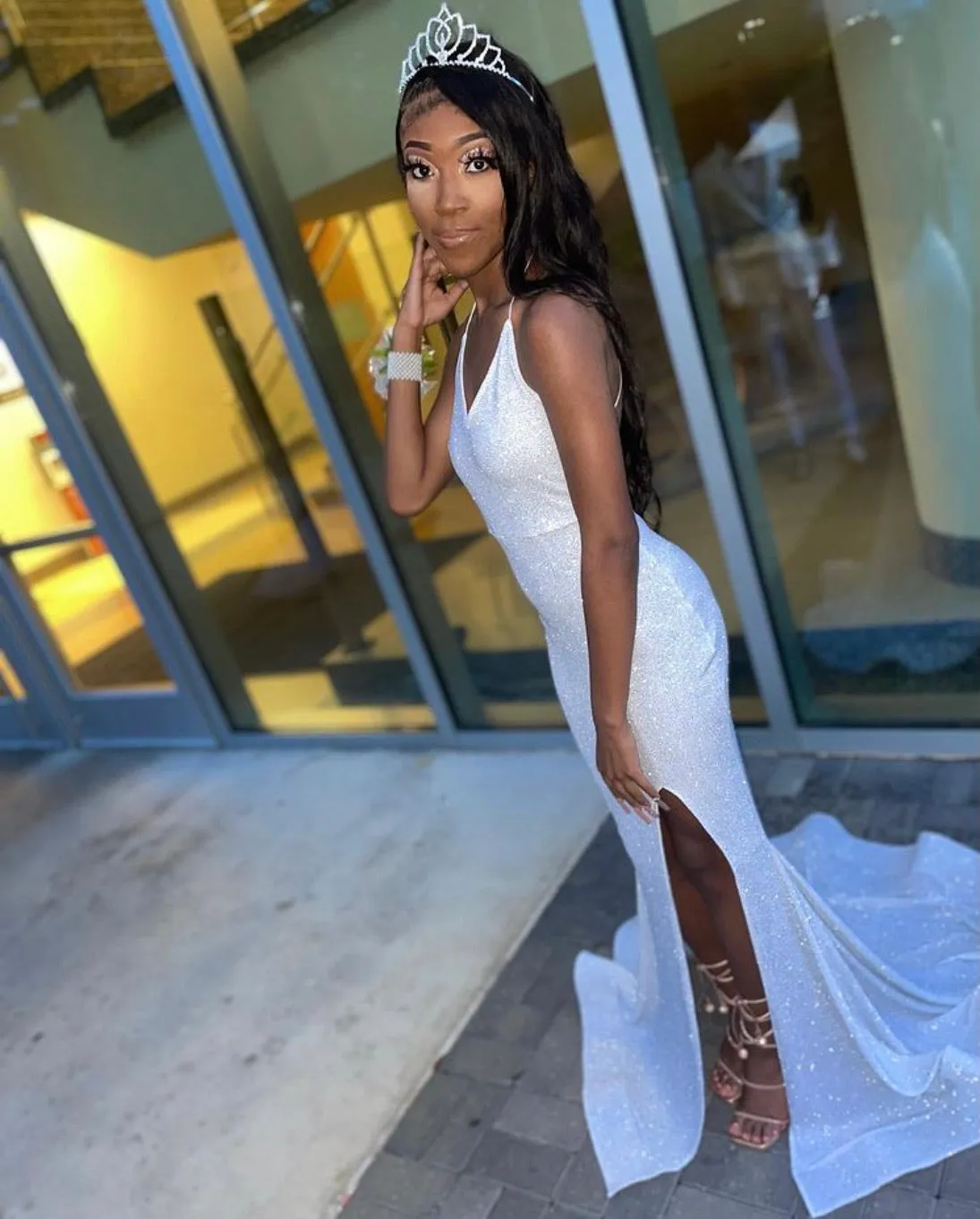 The SHARINA Glitter Gown