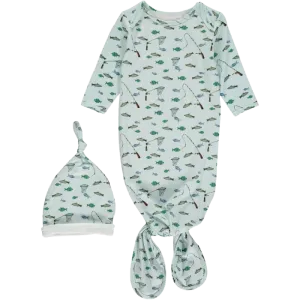 Tickety-Boo Knotted Cap & Gown - Nautical Fishing